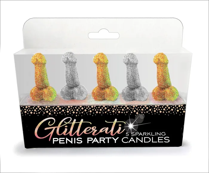 Male Sex Toys Little Genie Glitterati Penis Party Candles
