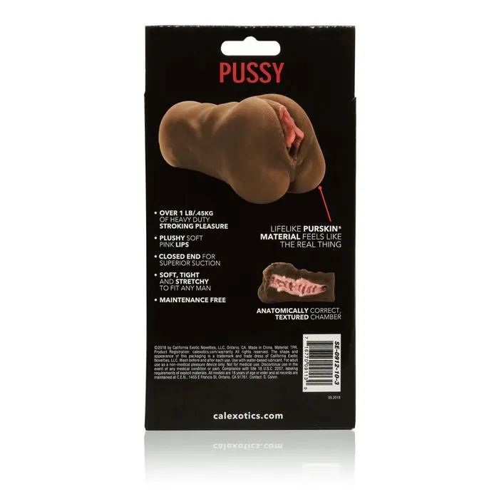 Male Sex Toys Stroke It Pussy Brown CalExotics