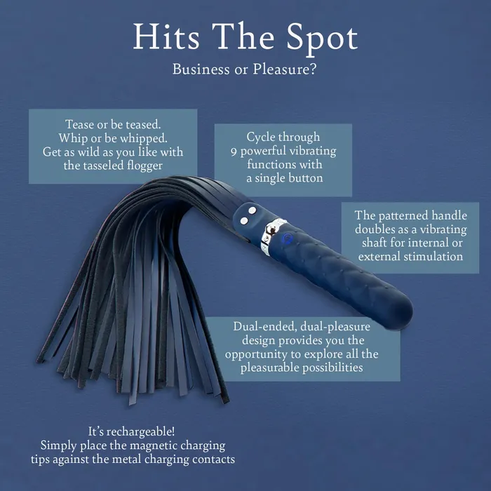 Pure Romance By Val Hits The Spot Flogger Vibrator Female Sex Toys Pure Romance By Val Hits The Spot Flogger Vibrator Female Sex Toys