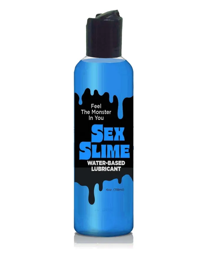 Sex Slime Creature Lube Waterbased Lubricant 4oz Blue Little Genie Anal