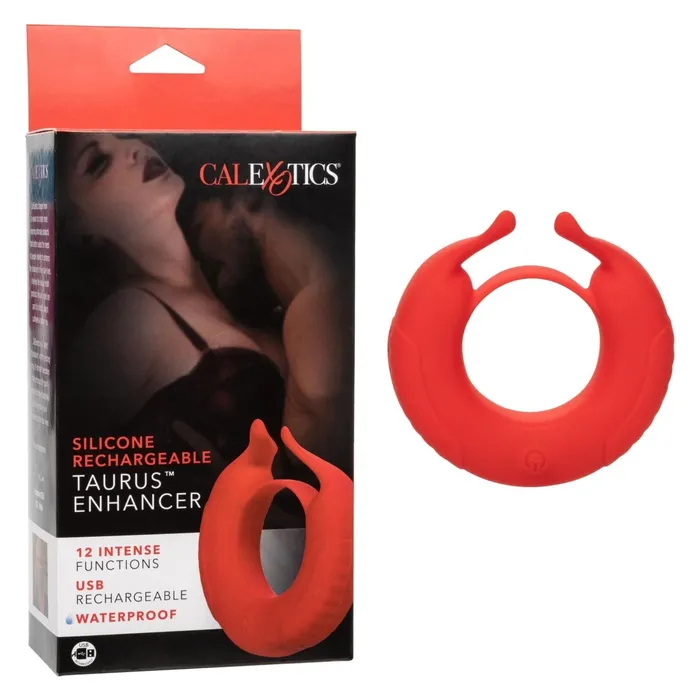 Silicone Rechargeable Taurus Enhancer Red CalExotics Anal
