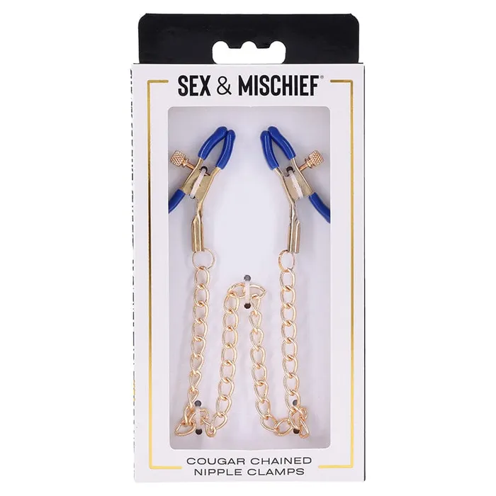 Sportsheets Couples Sex and Mischief Chained Nipple Clamps