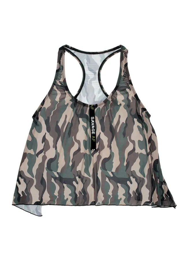 Vibrators Holiday Blowout Sale Savage Af Swing Top Forest Camo 