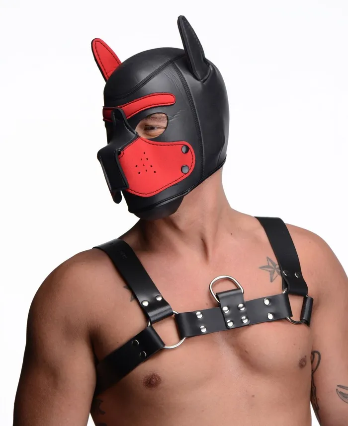 Vibrators Spike Neoprene Puppy Hood Red XR Brands Master Series Vibrators Spike Neoprene Puppy Hood Red XR Brands Master Series