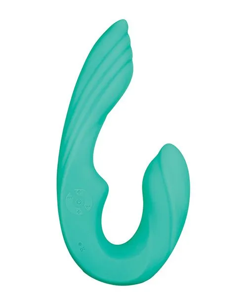Vibrators Strapless Seashell Teal Evolved Gender X Vibrators Strapless Seashell Teal Evolved Gender X