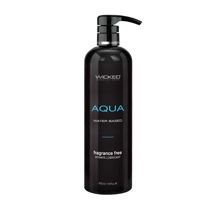 Wicked Sensual Care Vibrators Aqua Lube Water Based 16 Oz