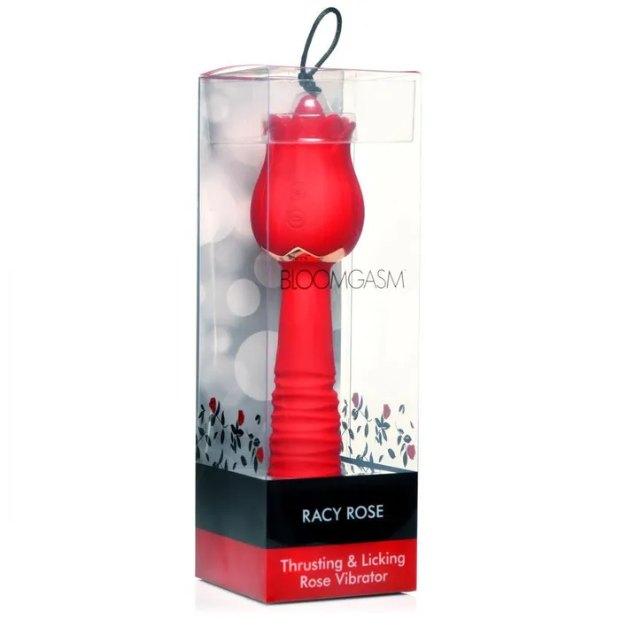 XR Brands inmi Vibrators Bloomgasm Racy Rose Thrust and Lick Vibrator Red XR Brands inmi Vibrators Bloomgasm Racy Rose Thrust and Lick Vibrator Red