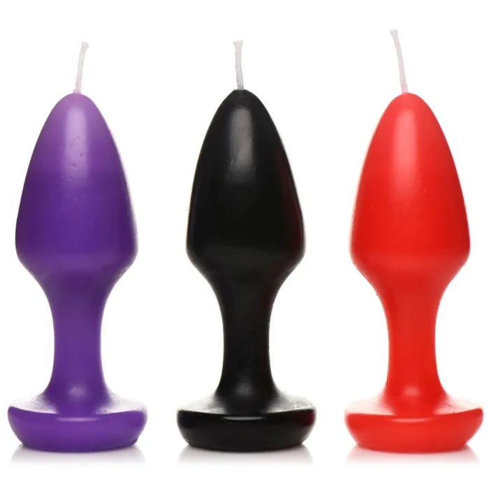 XR Brands Master Series Vibrators Kink Inferno Drip Candles Black Purple Red XR Brands Master Series Vibrators Kink Inferno Drip Candles Black Purple Red