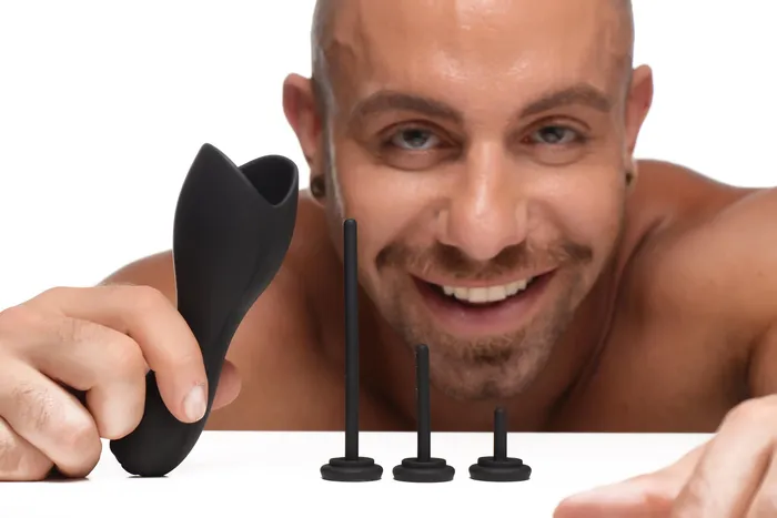 10x Vibrating Penis Head Teaser With Urethral Sounds XR Brands Male Sex Toys