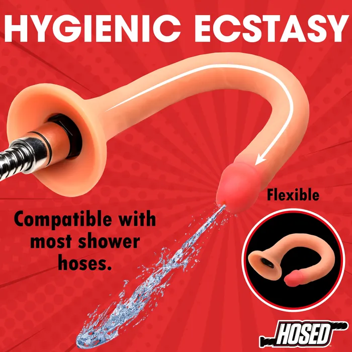 12 Slim Silicone Enema Hose XR Brands Female Sex Toys