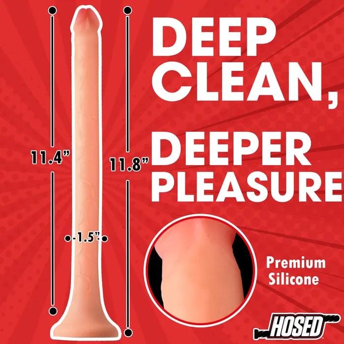 12 Slim Silicone Enema Hose XR Brands Female Sex Toys