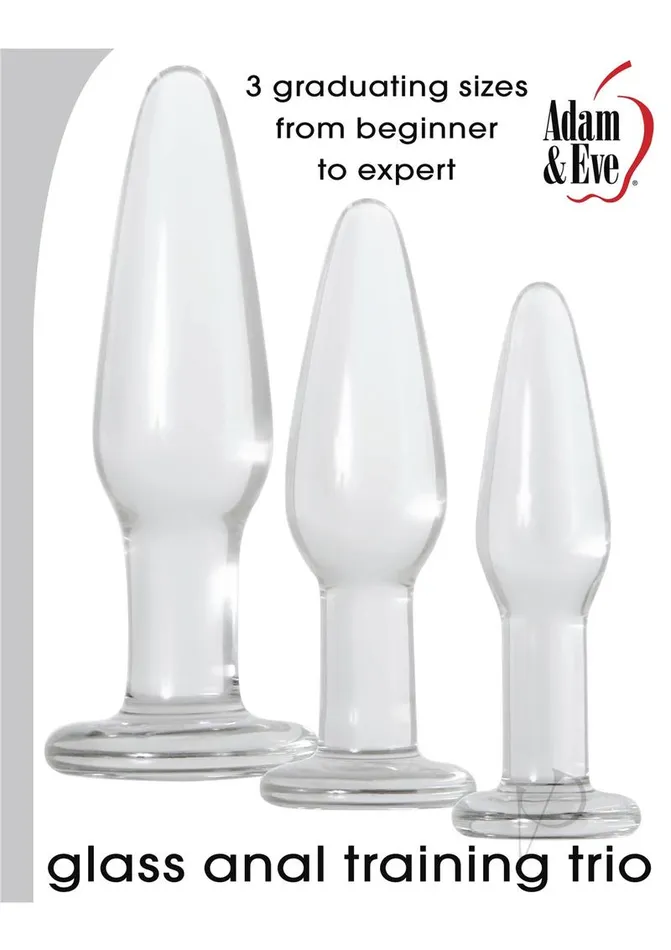 Aande Glass Ana Training Trio Adam and Eve Male Sex Toys