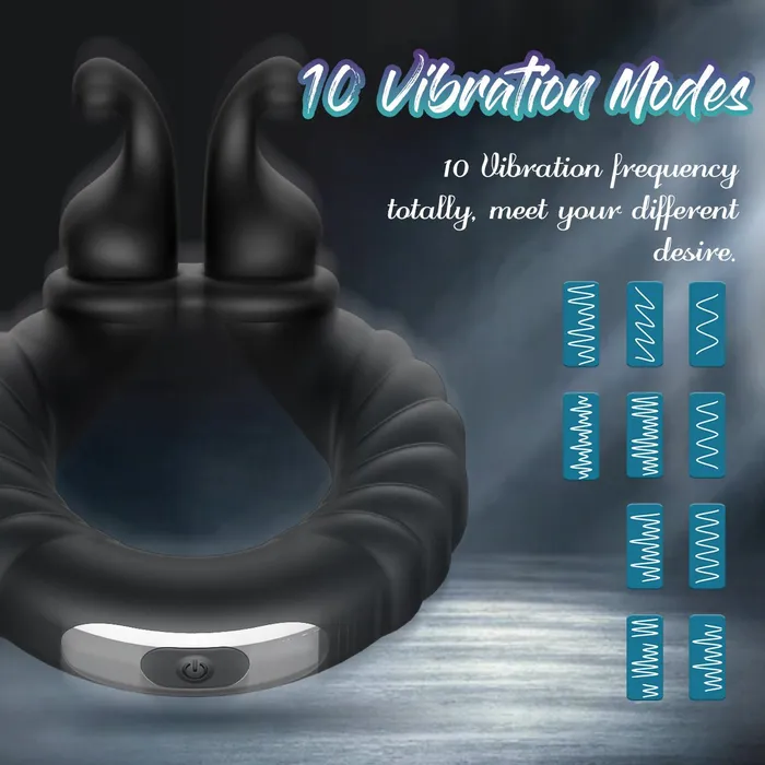 ABELE 2 Motors Perineum Penis Ring with Vibration Sohimi Male Sex Toys