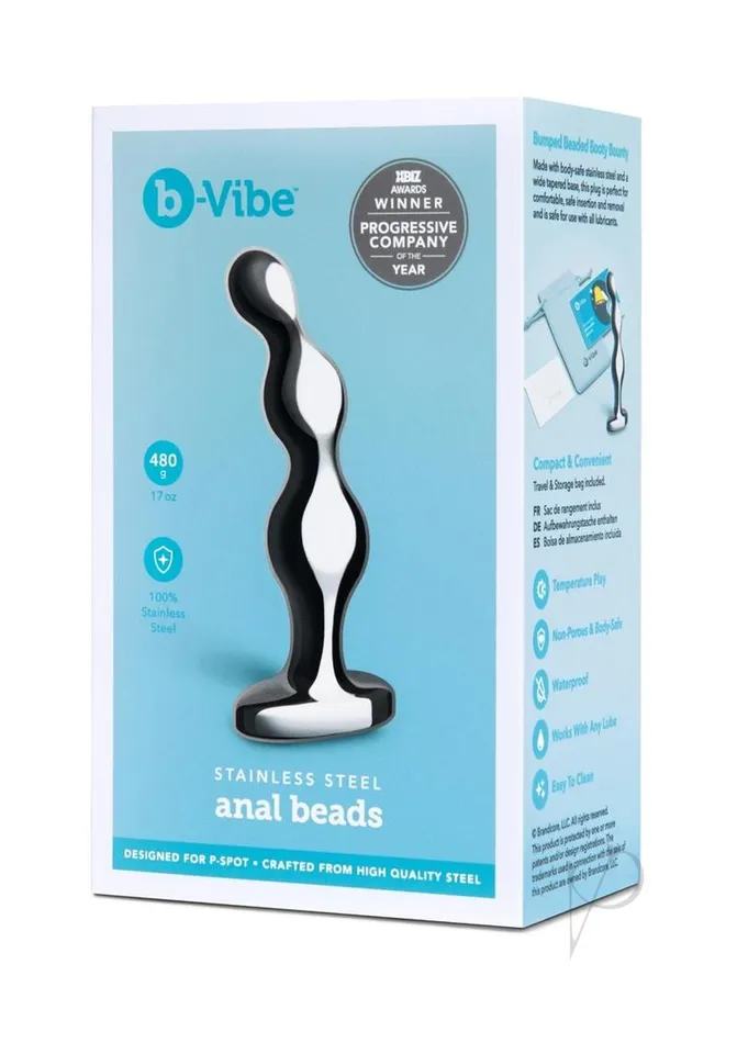 Anal B Vibe Stainless Steel anal Beads bVibe