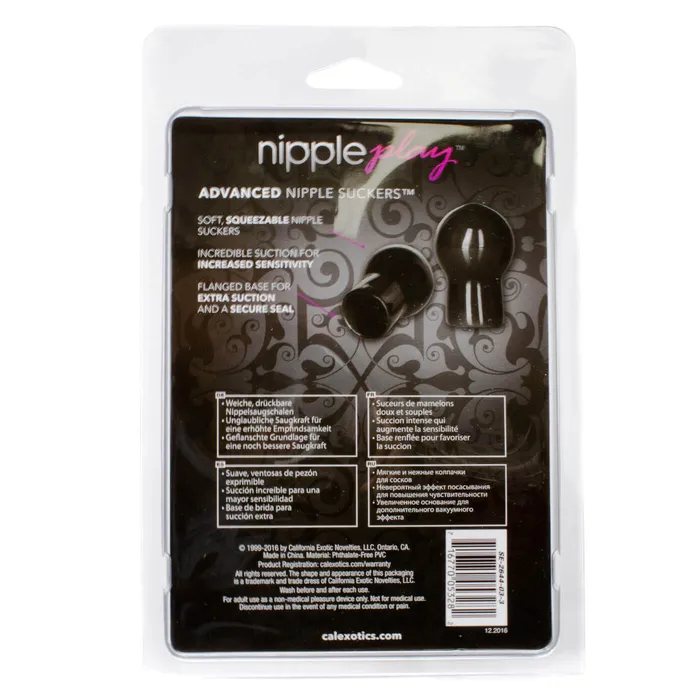 Anal California Exotics California Exotics Advanced Nipple Suckers Black