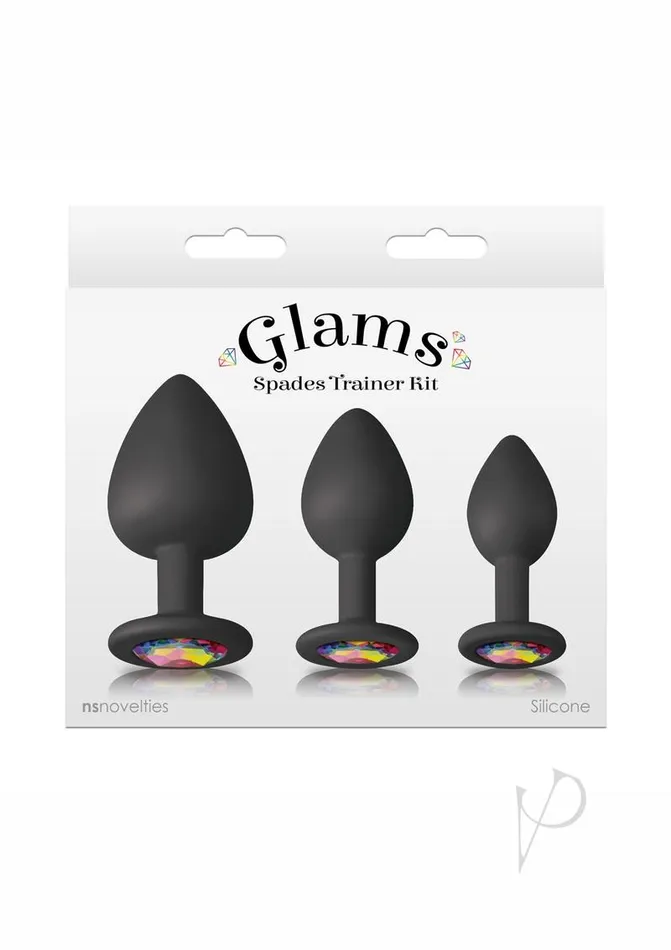 Anal Glams Spades Trainer Kit Black Glams