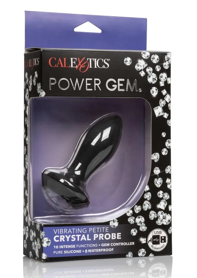 Anal Power Gem Power Gem Vibe Petite Crystal Probe Blk