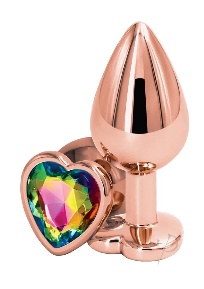 Anal Rear Assets Rear Assets Rose Gold Heart Med Rainb