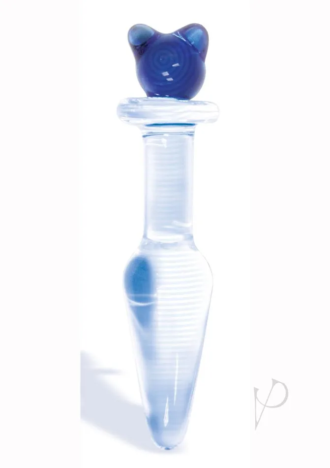 Anal THE 9S First Glass Kitty Love Plug Blue Anal THE 9S First Glass Kitty Love Plug Blue