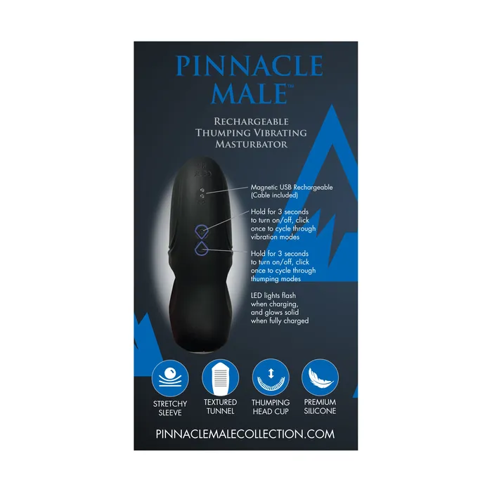 BALTO Vibrators PINNACLE THUMP HEAD STIM BLK BALTO Vibrators PINNACLE THUMP HEAD STIM BLK