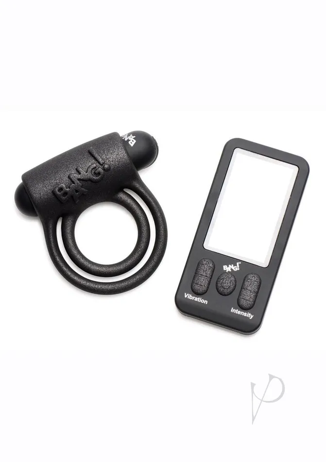 Bang 25x Silicone Cockring Wremote Blk BANG Anal