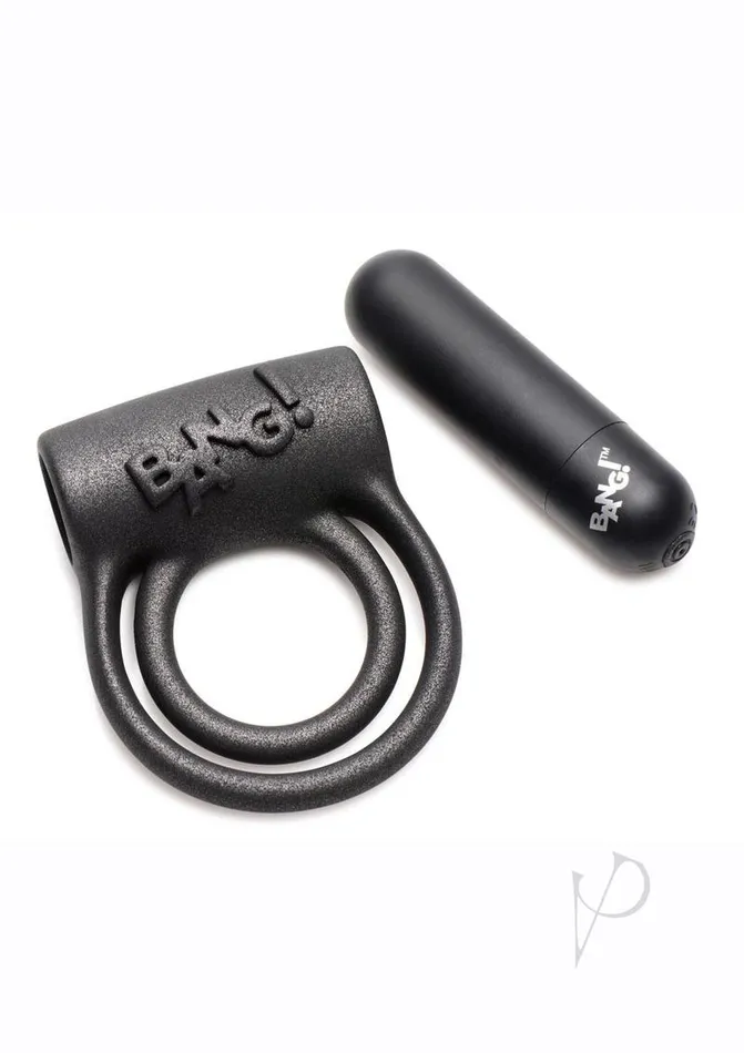 Bang 25x Silicone Cockring Wremote Blk BANG Anal