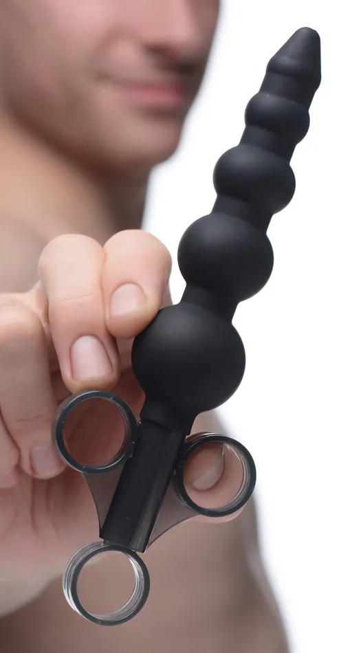 Beaded Silicone Lubricant Launcher XR Brands Anal