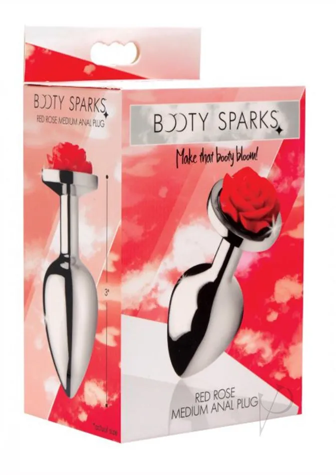 Booty Sparks Anal Booty Sparks Red Rose Anal Plug Md