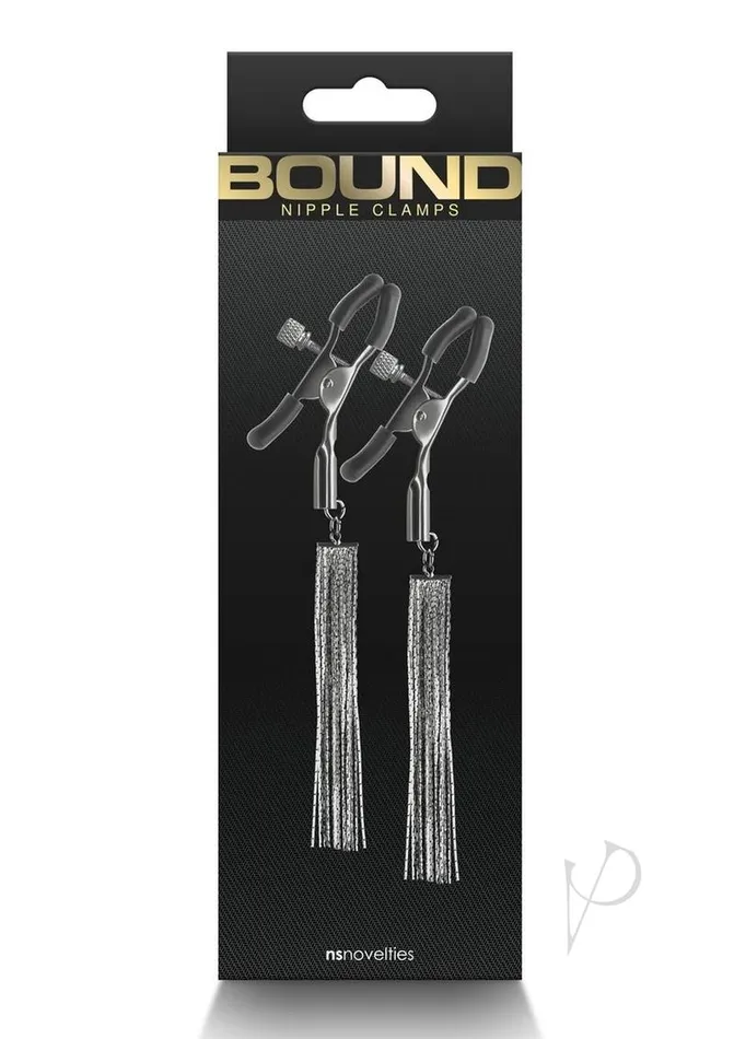Bound Nipple Clamps D2 Gunmetal Bound Nipple Clitoral Toys