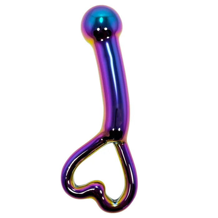 Castle Female Sex Toys Fetish Pleasure Play Iridescent Glass Wand With Heart Handle
