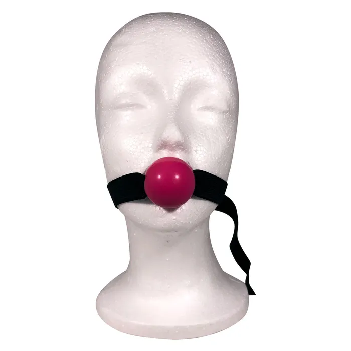 Castle Megastore Couples Fetish Pleasure Play Pink Rubber Ball Gag