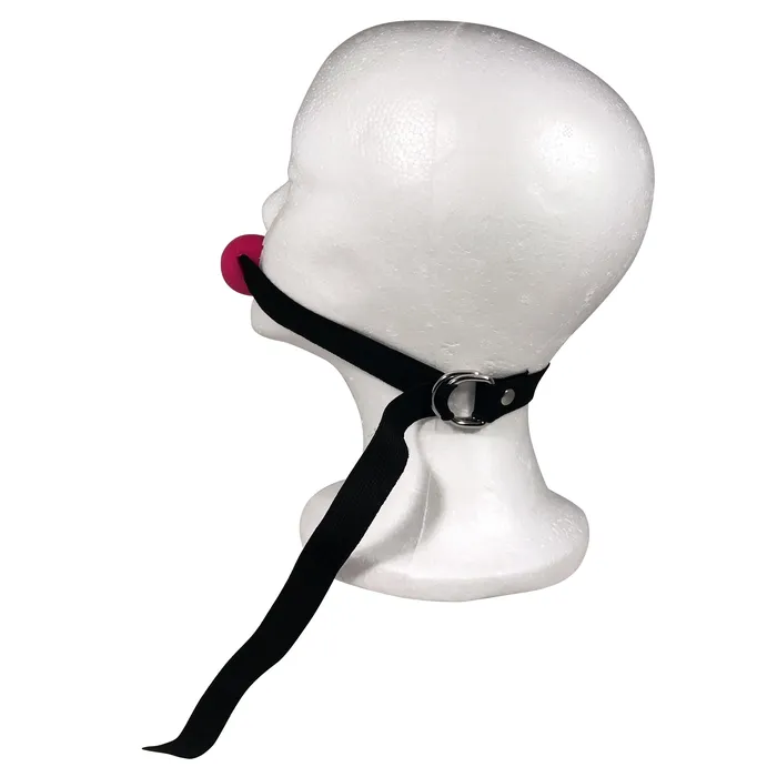 Castle Megastore Couples Fetish Pleasure Play Pink Rubber Ball Gag
