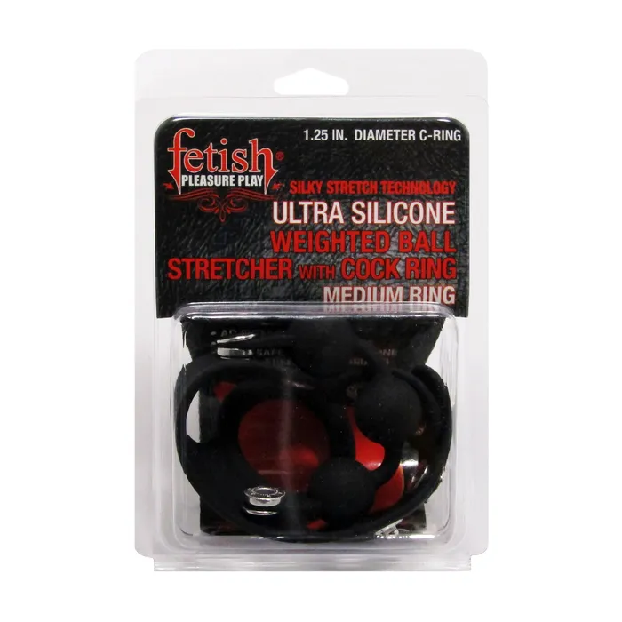 Castle Megastore Couples Fetish Pleasure Play Weighted Ball Stretcher wCock Ring