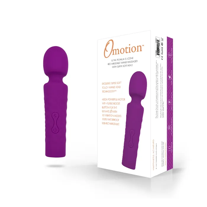 Castle Megastore Vibrators Omotion Wand Massager Purple