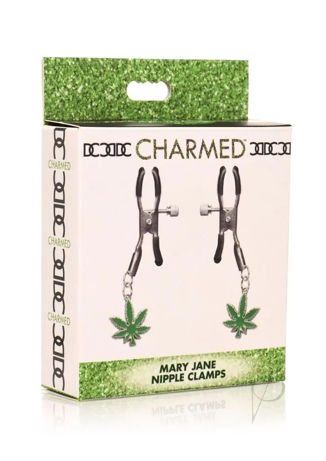 Charmed Nipple Clitoral Toys Charmed Mary Jane Nipple Clamps Green