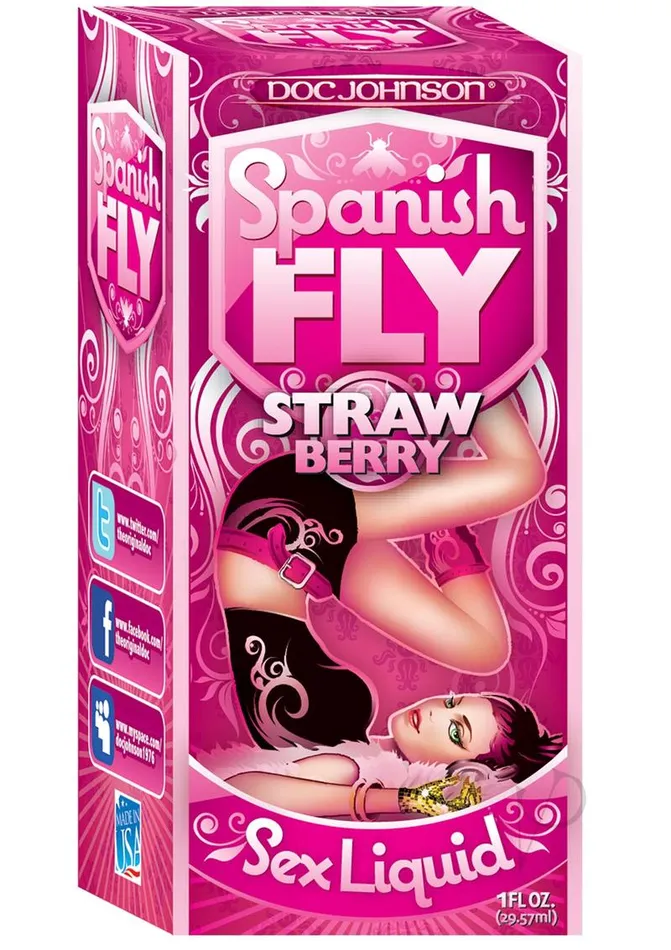 Couples Doc Johnson Spanish Fly Sex Drops Strawberry