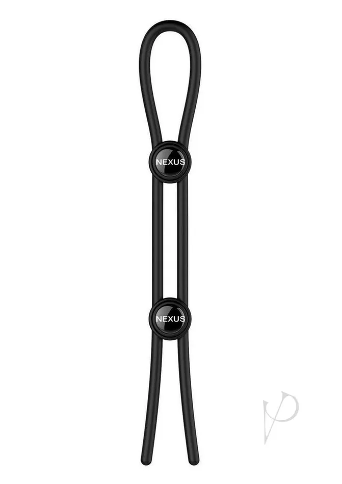 Couples Nexus Forge Double Lasso Cock Ring Black Couples Nexus Forge Double Lasso Cock Ring Black