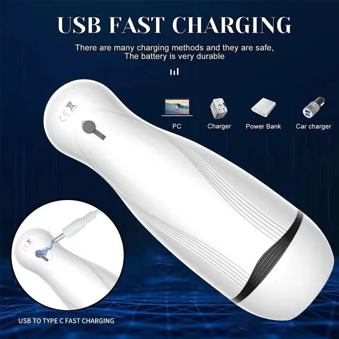 CupidSecrets Male Sex Toys Automatic Male Stroker Automatic Handsfree Male Masturbator Cup Stroker Pocket Pussy Sex Toys for Men