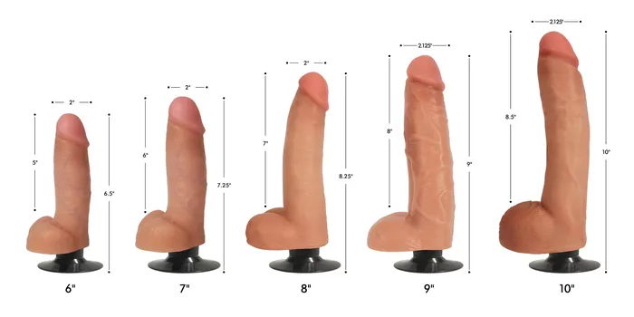 Curve Toys Dildos Jock Light Bareskin Vibrating Dildo With Balls 10 Inch