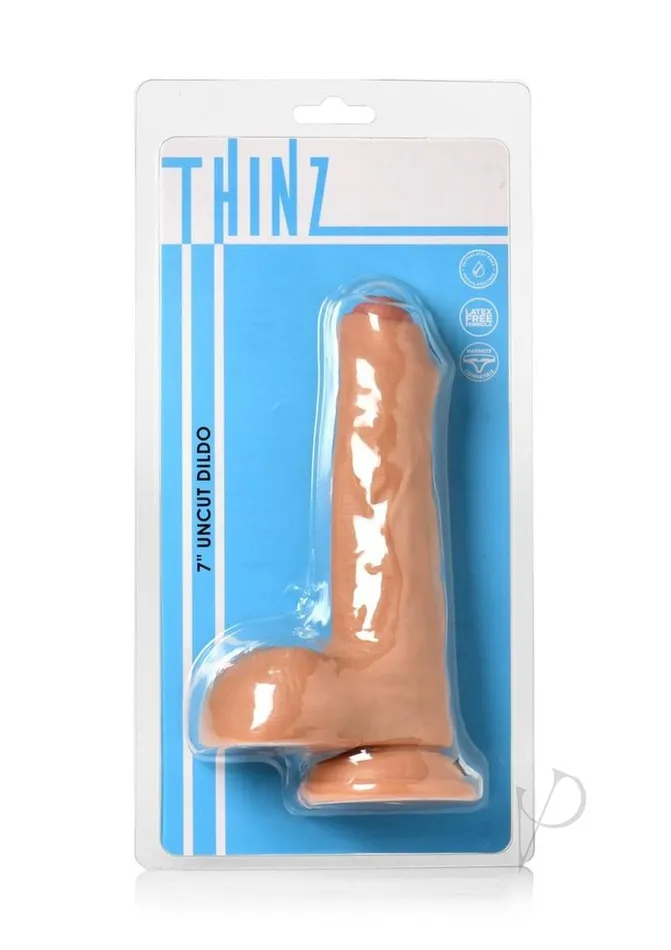 Dildos Thinz Uncut Dildo Wballs 7 Vanilla Thinz