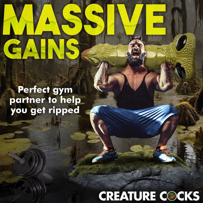 Dildos XR Brands Scaly Swamp Monster 3 Foot Giant Dildo