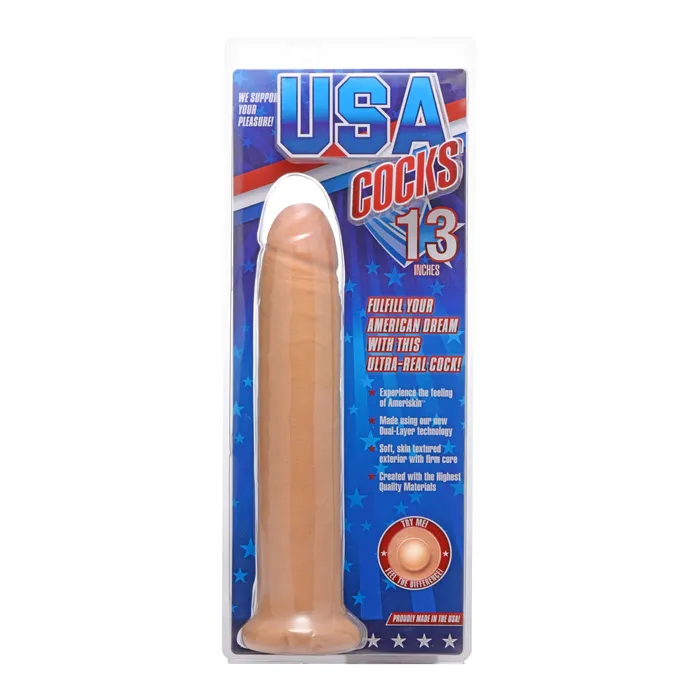 Dildos XR Brands Ultra Real Dual Layer Suction Cup Dildo Without Balls