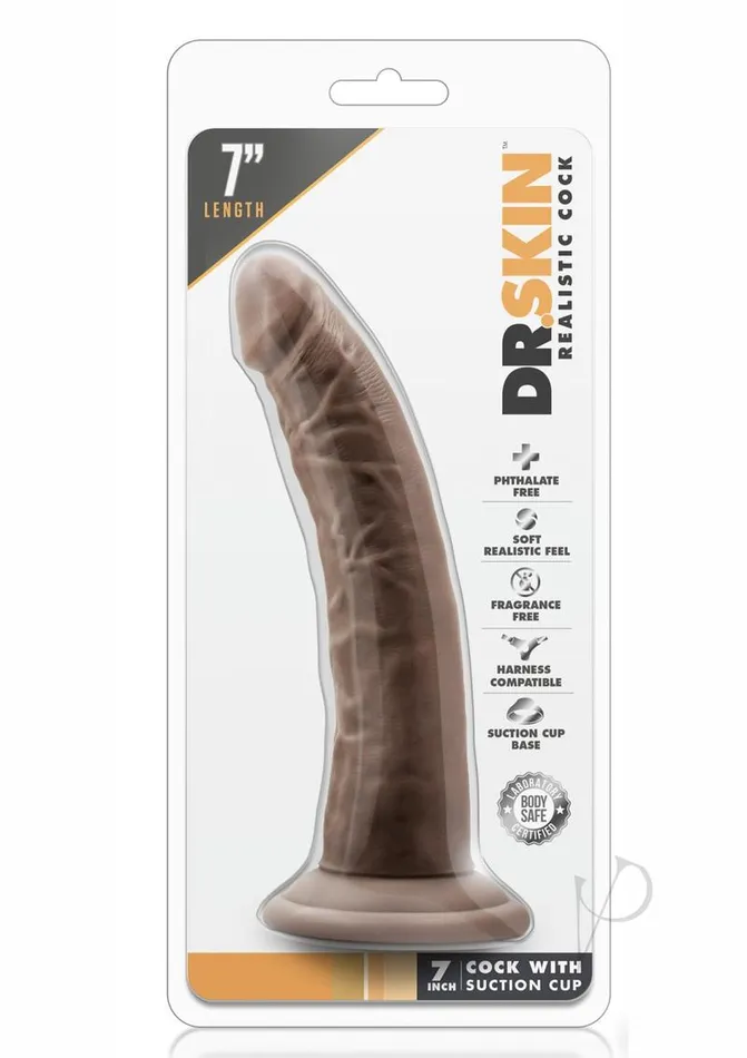 Dr Skin Cock Wsuction 7 Chocolate Dr Skin Dildos