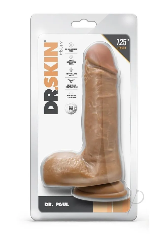 Dr Skin Dr Paul 725 Dildo Balls Tan Dr Skin Dildos