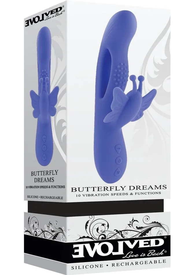 Evolved Butterfly Dreams Blue Vibrators