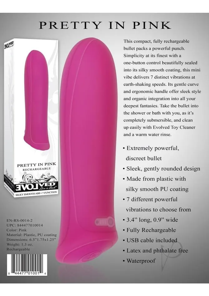 Evolved Vibrators Rechargeable Pretty In Pink