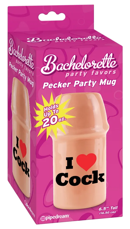 Favors Pecker Party Mug I Love Cock Pipedream Dildos