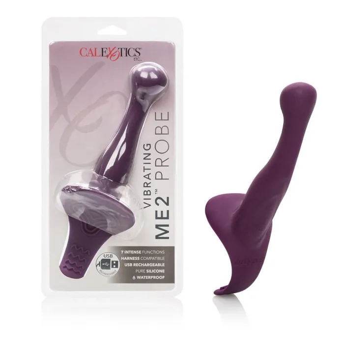 Female Sex Toys California Exotics Vibrating Me2 Probe 7 Functions USB Rechargeable Waterproof Vibrating Strap On