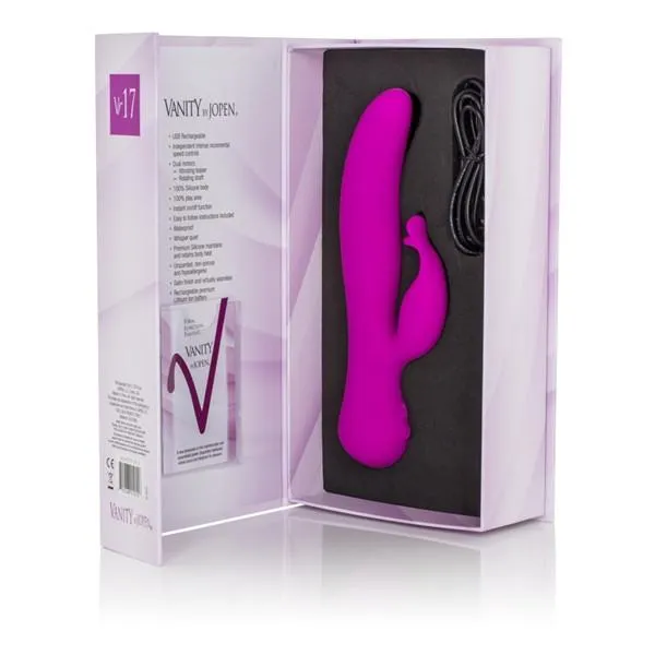 Female Sex Toys Jopen Jopen Vanity VR17 Rechargeable Dual Action Waterproof Vibrator