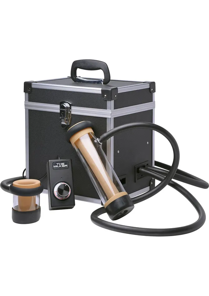 Female Sex Toys Lovebotz The Milker Dual Cylinder Deluxe Stroking Machine